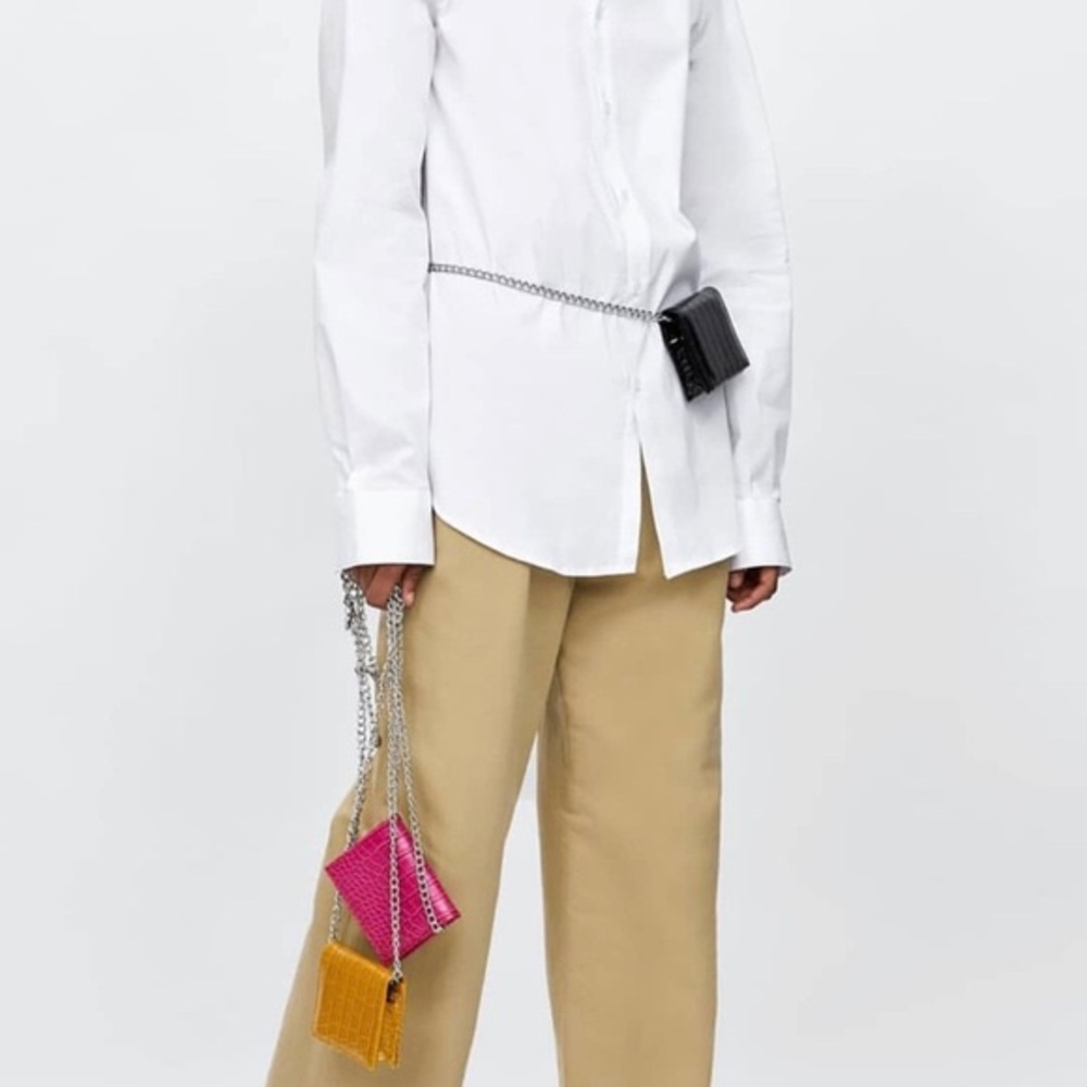 Zara Fuchsia Mini Crossbody Belt Bag